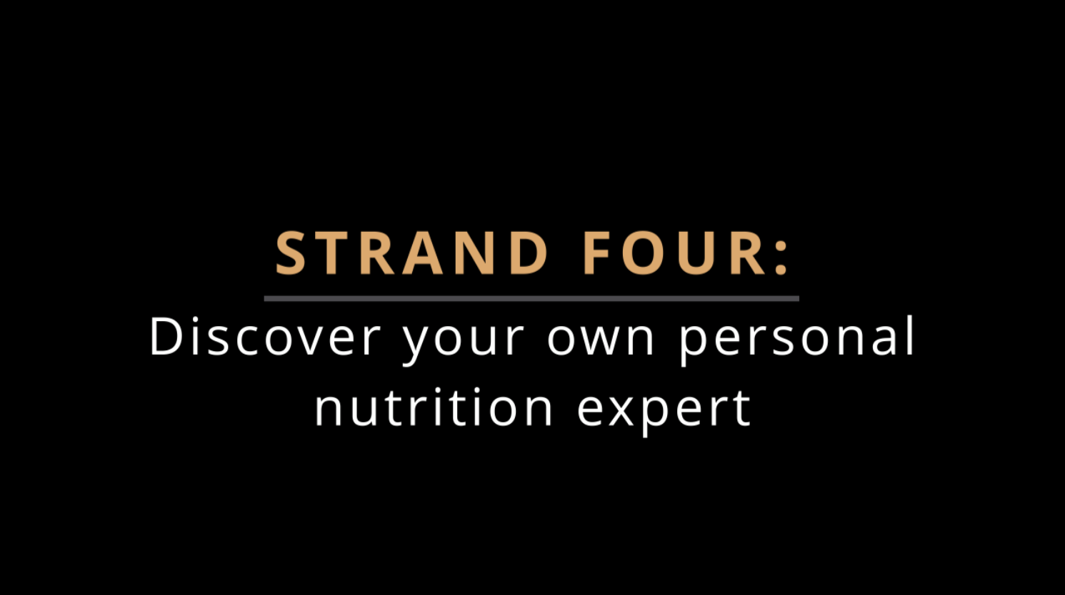 Discover Your Own Personal Nutrition Expert
